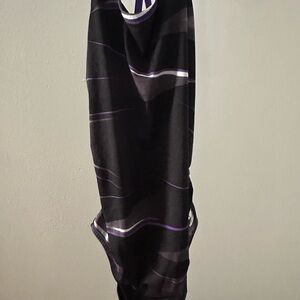 Speedo Black and Purple Swim Suit
